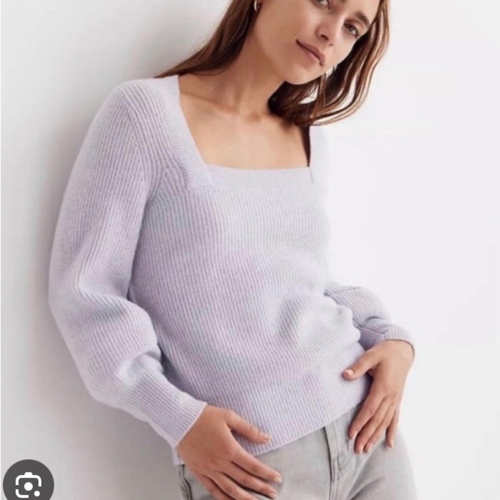Madewell Square Neck Sweater EUC